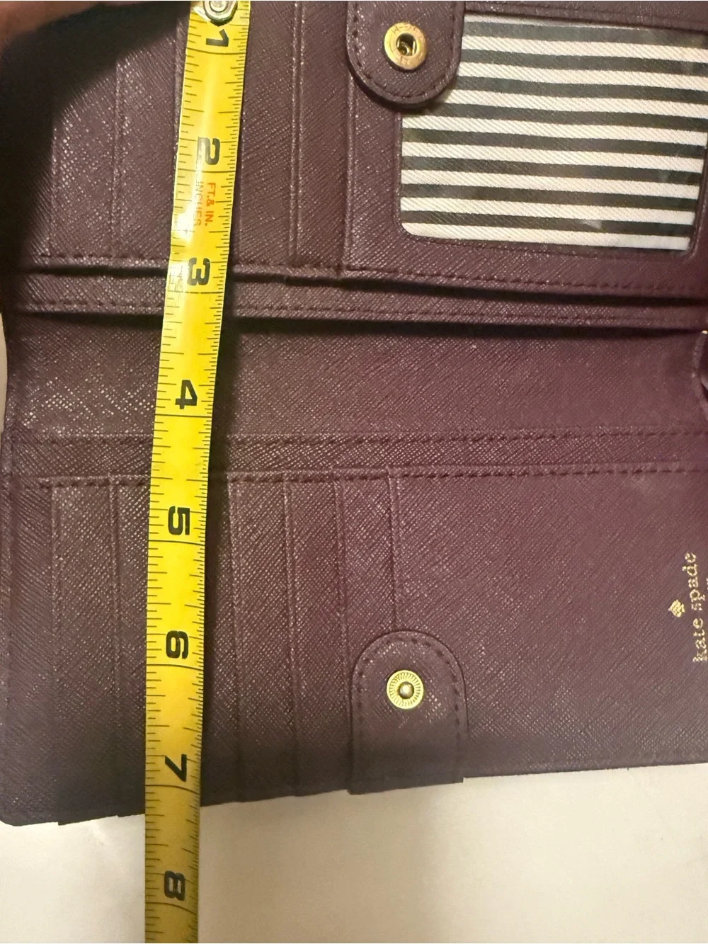 kate spade Plum Leather Wallet - Picture 9 of 10